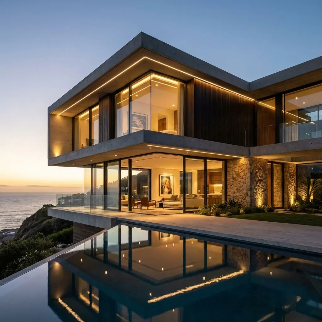 Modern facade with GRETO aluminium glazing system