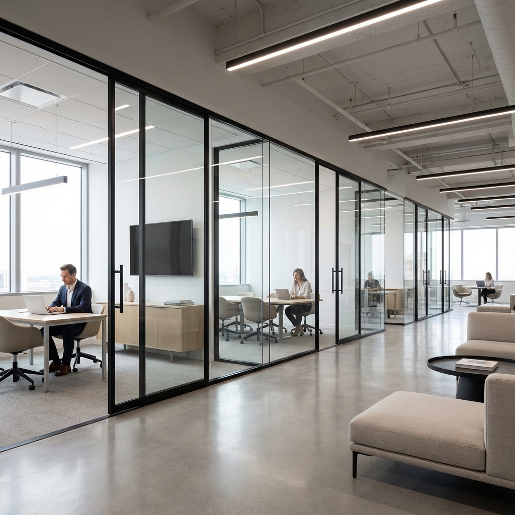 GRETO Partition Systems — premium aluminium partition systems